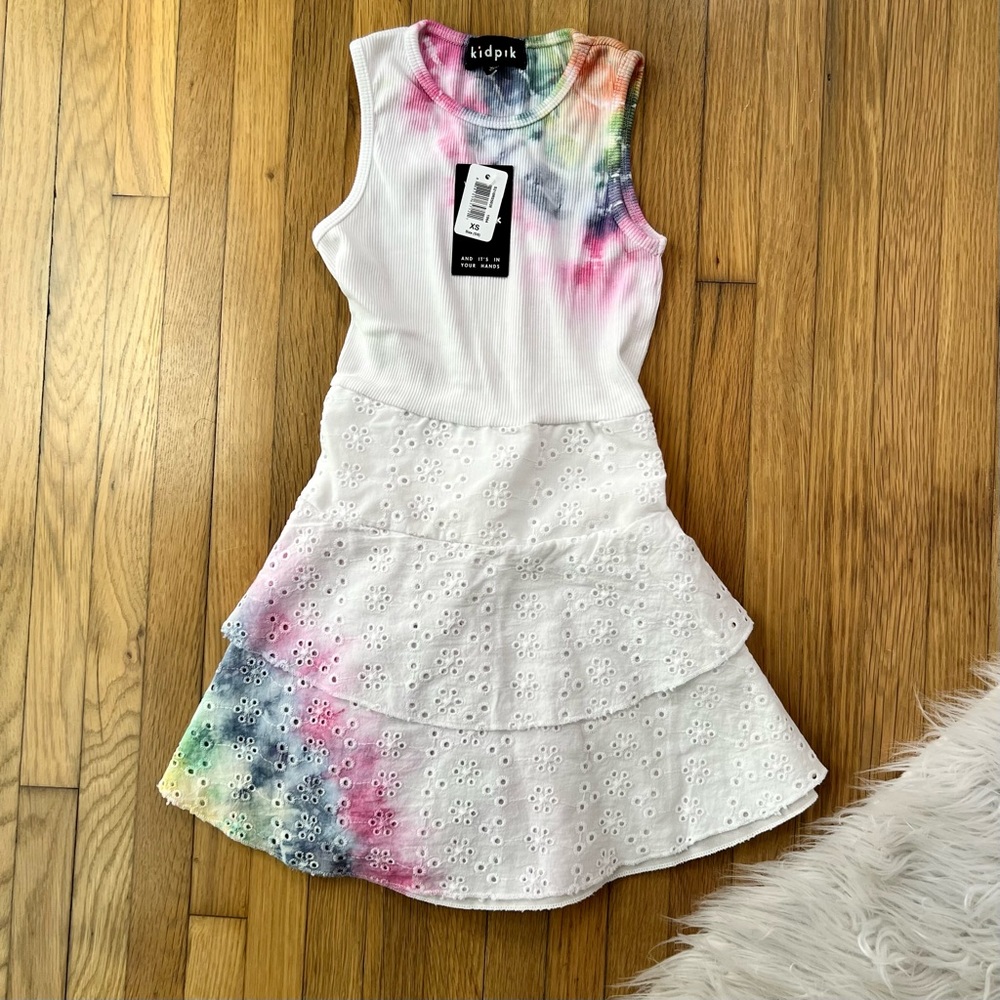 NWT fit and flare tie-die dress